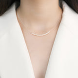 Elegant necklace with tiny pearls nz