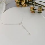 Elegant necklace with tiny pearls nz