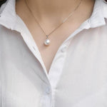 Elegant pearl necklace 9 10 mm nz