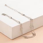 Elegant silver anklet nz
