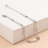 Elegant silver anklet nz