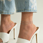 Elegant silver anklet nz