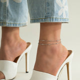 Elegant silver anklet nz