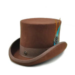 Elegant Top hat Light brown / S (54 55cm) nz