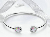 Elegant Unicorn bracelet Silver / Metal nz