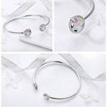 Elegant Unicorn bracelet Silver / Metal nz