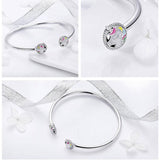 Elegant Unicorn bracelet Silver / Metal nz