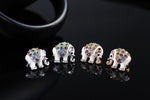 Elephant earrings with crystals nz