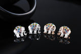 Elephant earrings with crystals nz