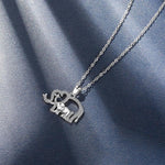 Elephant mother daughter necklace nz