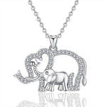 Elephant mother daughter necklace nz