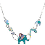 Elephant pendant nature inspired Blue nz