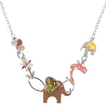 Elephant pendant nature inspired Brown nz