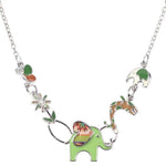 Elephant pendant nature inspired Green nz