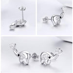 Elephant stud earrings nz
