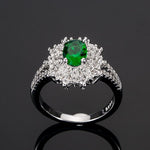 Emerald flower ring nz