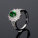 Emerald flower ring nz