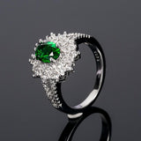 Emerald flower ring nz
