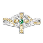 Emerald religious ring 52 mm nz