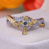 Emerald religious ring nz
