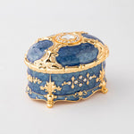 Enamel jewellery box Blue nz