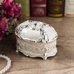 Enamel jewellery box White nz