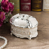 Enamel jewellery box White nz