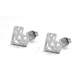 Engraved Fox earrings nz