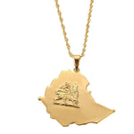 Ethiopian Lion Gold Necklace nz