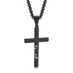 Faith Cross Necklace Black nz
