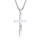 Faith Cross Necklace Silver nz
