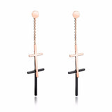 Fashion cross drop earrings nz