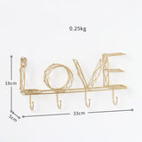 Fashionable Key holder LOVE Gold nz