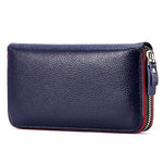 Faux Leather Wallet Blue nz