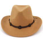 Felt and leather hat Beige nz