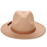 Felt hat fedora Beige / 56 58CM nz