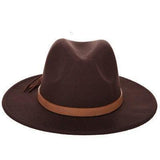 Felt hat fedora Brown / 56 58CM nz