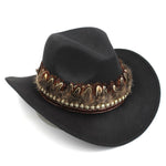 Felt hat with feathers nz