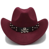 Felt rock hat Dark red / 56 58CM nz