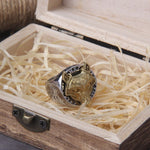 Fenrir Gold Signet Ring 7 (54.4 mm) nz