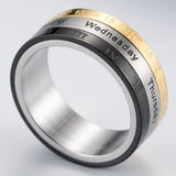 Fidget calendar ring nz