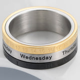 Fidget calendar ring nz