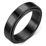 Fidget spinner ring 6 (51.9 mm) / Black nz