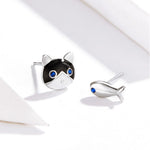 Fish and Cat earrings nz