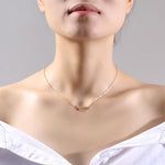 Flat cross necklace Rose gold nz