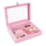 Flat Jewellery Organiser Case Pink nz