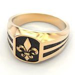 Fleur de lis signet ring nz
