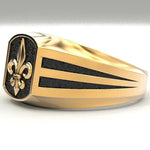 Fleur de lis signet ring nz