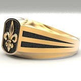 Fleur de lis signet ring nz