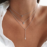 Floating Cross Necklace nz